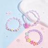 Conjunto Elegante de Pulseira com Pingente de Unicórnio para Meninas