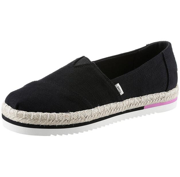 

Женская обувь TOMS Shoes Alpargata platform rope black heavy twill 35 ½