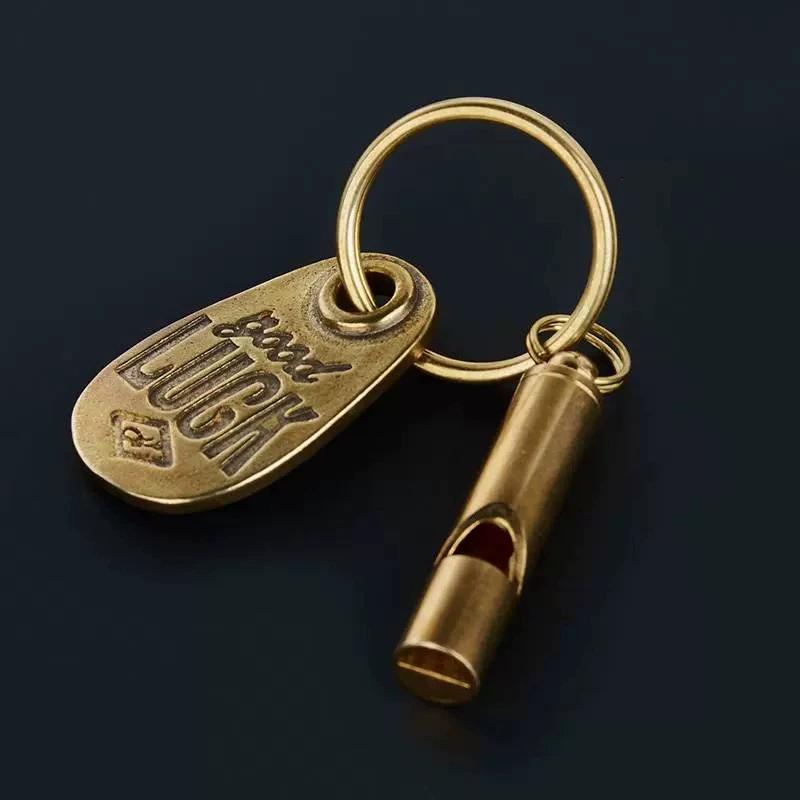 Brass Goodluck Motorcycle Car Keychain Male Trend Personality Creative Trend Brand Ami Kaji Accessories