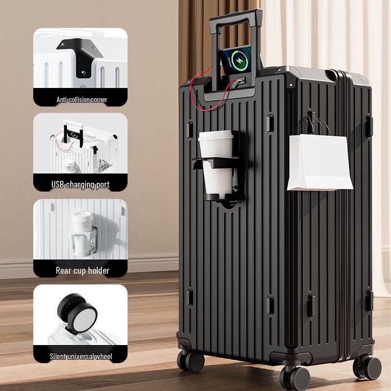 Lishen Multi-functional ABS&PC Travel Suitcase