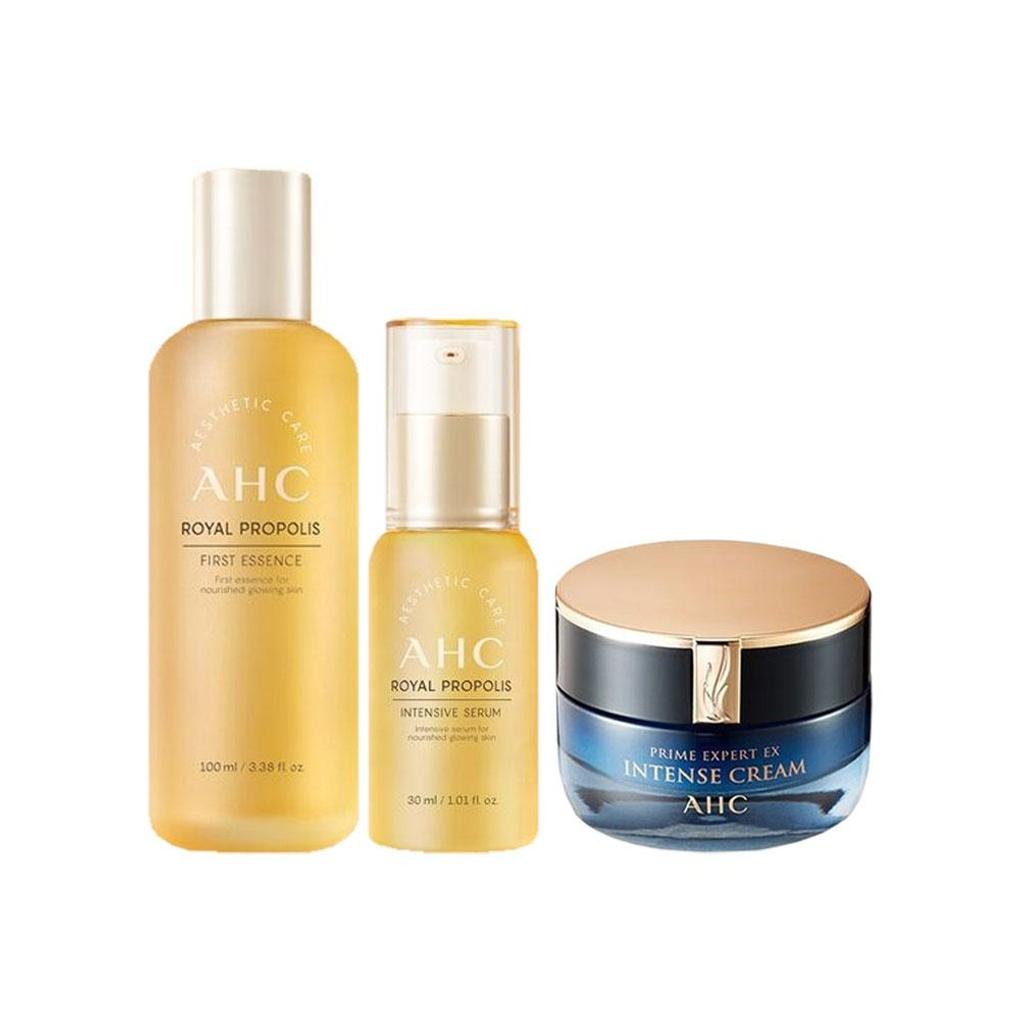 

AHC Prime Expert EX Intense Cream + Royal Propolis Serum + Essence AHC Expert Cream 50ml + 2 types of Propolis
