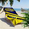 Giant Beach Towel with Hellas Verona FC Crest, Quick Dry Microfiber, Soft Absorbent, for Soccer Fan Beach Pool Travel