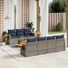 VidaXL Garden Lounge Set with Cushions 8 Pcs, Patio Sofas, Furniture Set, Outdoor Terrace Furniture, Grey 3226649