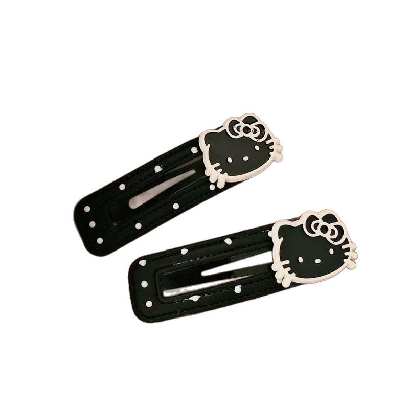 Korean Style Polka Dot Kitty Cat Hair Clip for Girls
