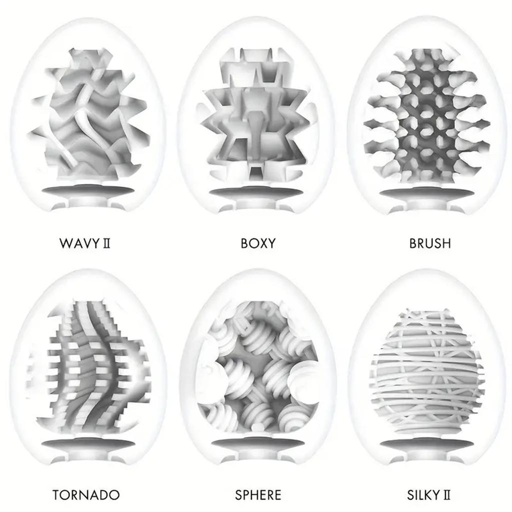 Easy Beat Egg Mini Portable Masturbation Egg Cup Realistic Vagina Male Masturbator Standard Egg Type Various Sets Male Pleasure Massager