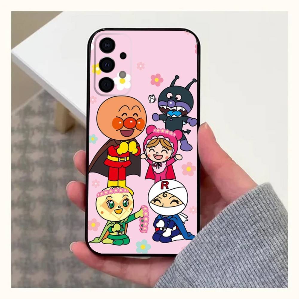 Manga A-Anpanman Cute Phone Case For Samsung Galaxy A20,A21s,A22,A31,A32,A52,A53,A72,73,A80,A91 Soft Black Cover