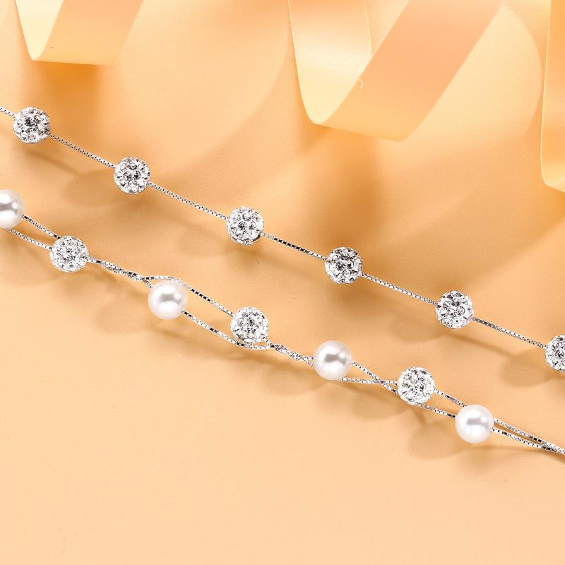 Round Bead Bead Bracelet Women's Korean Summer Bracelet Versatile Small Fresh Diamond Bracelet