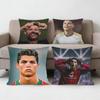 Ronaldo Legend  Footballer Pillow Case Sofa Living Room Bedroom Headboard Backrest Cushion Square Cushion Nap Time