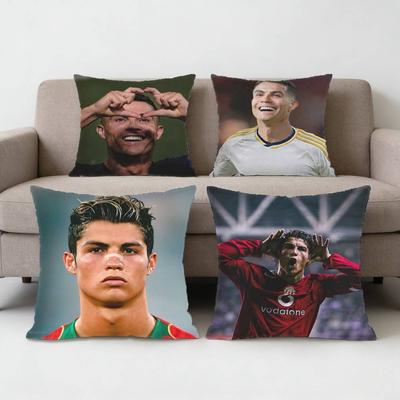 Ronaldo Legend  Footballer Pillow Case Sofa Living Room Bedroom Headboard Backrest Cushion Square Cushion Nap Time