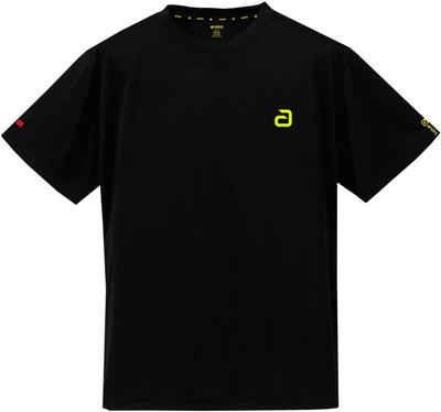 Andro Table Tennis Napa Tee Shirt Black X Neon Size 300023012 T-Shirt, Alpha, Unisex, Yellow, 2XS,