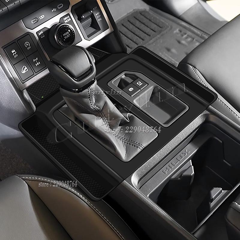 RHD Per Toyota Hilux 2026 2027 Silicone Interno Cornice Pannello Leva Cambio Copertura Console Centrale Rivestimento Leva Cambio Copertura Protettiva