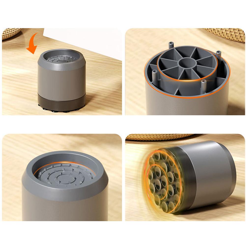 Antivibrationsfötter Tvättmaskinsfötter Vibrationsdämpande kuddar Torktumlare Kylskåp Stötdämpare Ställ Tillbehör