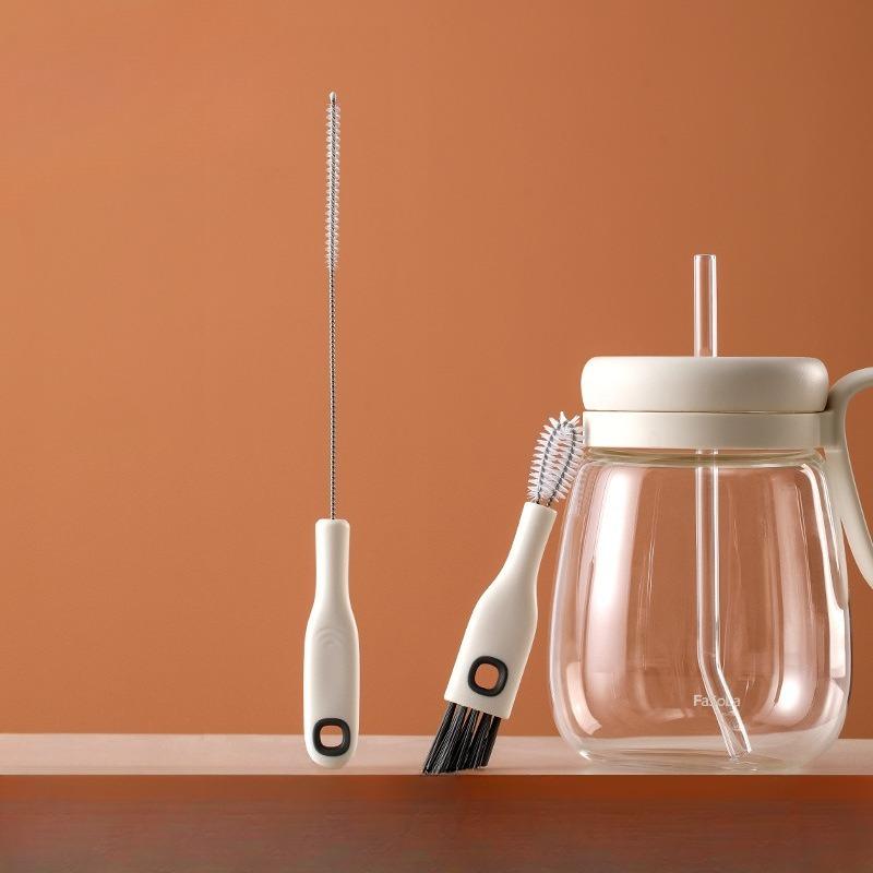 The Cup Brush Cleans and Removes Stains Without Blind Spots. It Is A Two-in-one Gap Brush Specially Designed for Cleaning Cup LIDS and Cups