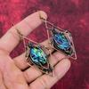 Abalone Shell Earring Copper Wire Wrapped Handmade Earring Copper Jewelry Stylish Earrings Wire Wrapped Gemstone Jewelry Anniversary Gifts