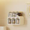 Plastic Wall Mounted Seasoning Box Moisture-proof Spice Storage Rack Spice Container  for Home