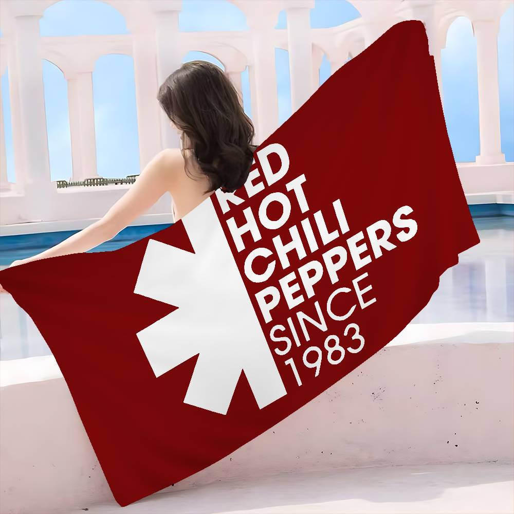 Classic Rock Band Red Hot Chili Peppers Microfiber Blanket Quick Drying Beach Towels Oversized Printing Super Pool Towel