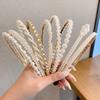 Neues Perlen-Haarband Damenmode Einfaches Rutschfestes Stirnband Elastisches Make-up Waschgesicht Reif Haarband Mädchen Haarschmuck