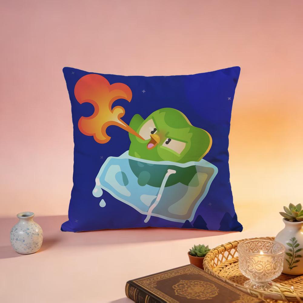 Popular DDuolingoed Cushion Cover Premium SkinFriendly Pillow Case MultiPurpose for Home Office Travel
