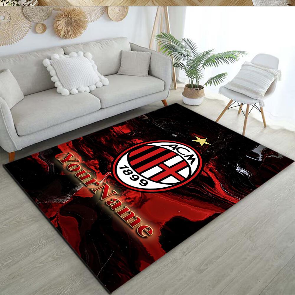 Ac Milan Gepersonaliseerd Naam Vloermat Perfect voor Decoratie kamer Woonkamers Eetkamer Keuken Antislip Tapijt Kantoor Huisdecoratie