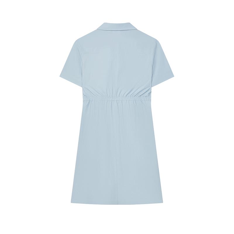 New FILA Short Sleeved Dresses Women's Light White Blue F11W434301FLB