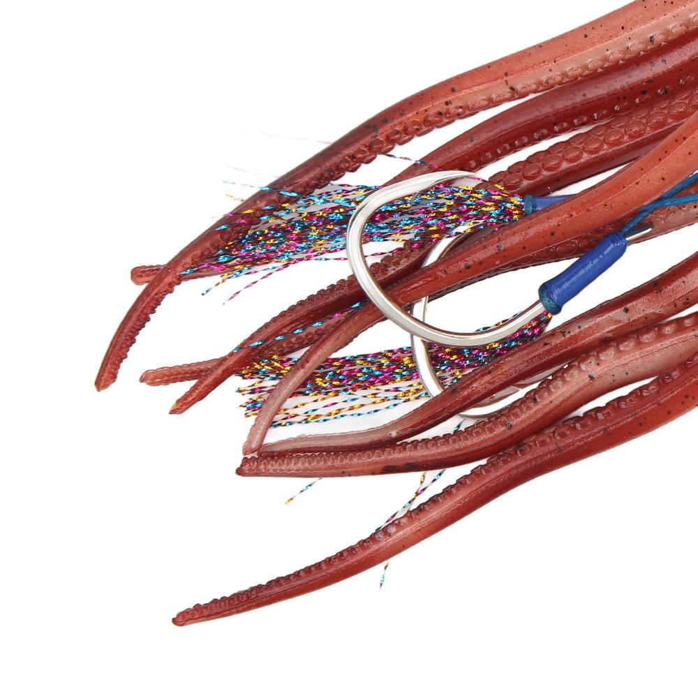Durable 300g Fishing Squid Bait Soft TPE Artificial Squid Lure 20cm with 10 Ink Fishing Octopus Lure Sea Fishing