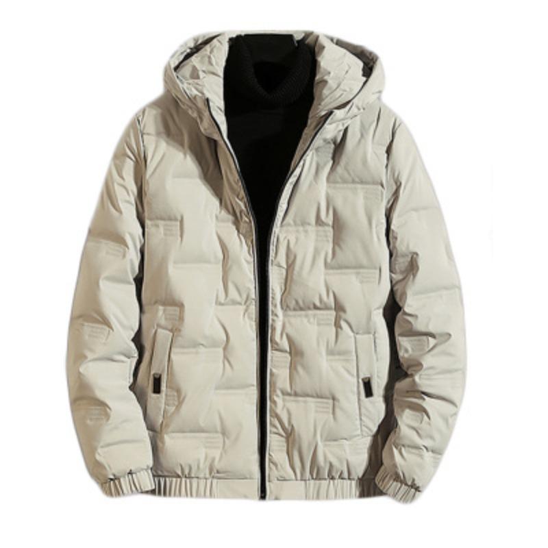 New Men's Winter Jacket Fashion Casual Thickened Down Cotton Warm Parkas Male All-match Lightweight Cold-proof Warm Hooded Coats