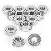 25Pcs Flange Nut Corrosion Resistant Stainless Steel Nuts Greenhouse Supplies AccessoriesM8