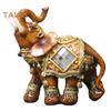 Figurka słonia Żywica Ogród Miniaturowe Rzemiosło Prezent Dekoracja na Pulpit Domu Żywe Miasto Mody Wystrój Domu