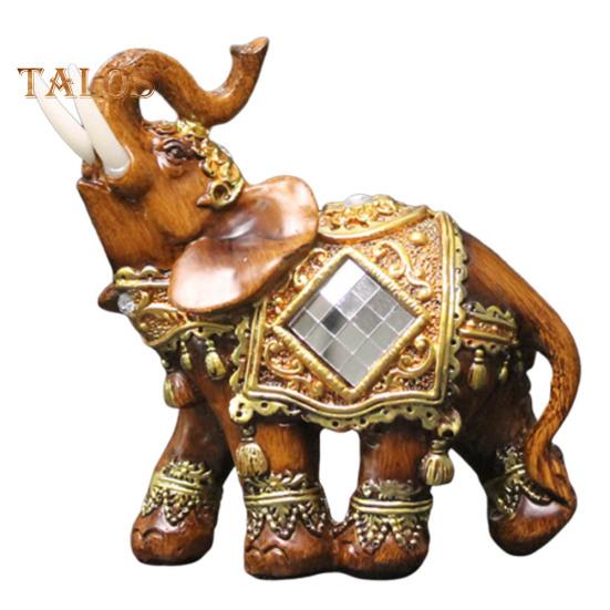 Figurka słonia Żywica Ogród Miniaturowe Rzemiosło Prezent Dekoracja na Pulpit Domu Żywe Miasto Mody Wystrój Domu