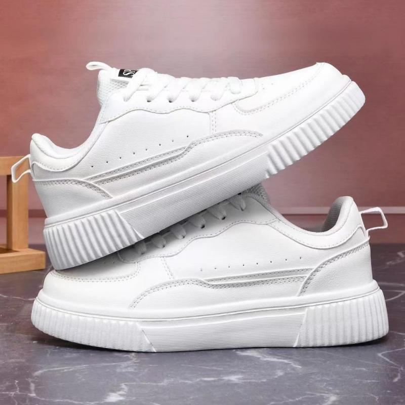 Large Size 36-45 Women's Men Sneakers Spring Autumn Breathable Sports Running Shoes Fashion Versatile Men's Leather Casual Shoes