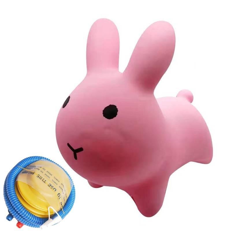 High-quality Pvc Inflatable Hopping Horse For Kids Cute Bouncy Rabbit Toy