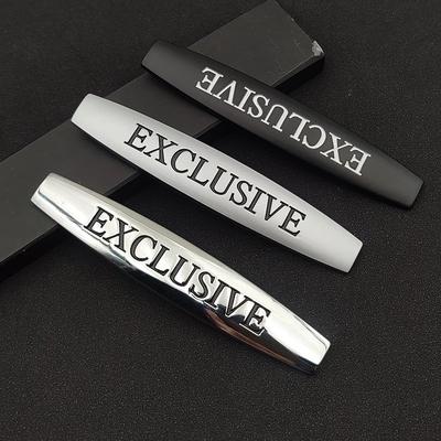 3d Metal Black  Exclusive Badge Car Fender Emblem Decal For Mercedes Benz G Class A Class W205 Exclusive Sticker Accessories