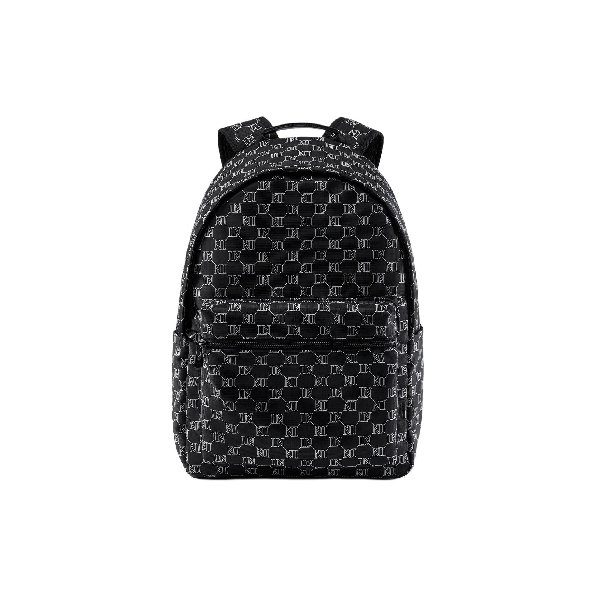 Li Ning Sports Lifestyle Series Portable Fashion Letter Print Eco-Friendly Polyester Sports Backpack Unisex Backpack Black ABSU249-1 Black