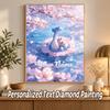 Lapras Custom Name Diamond Painting Personalized 5D Full Drill DIY Diamond Art Home Decor