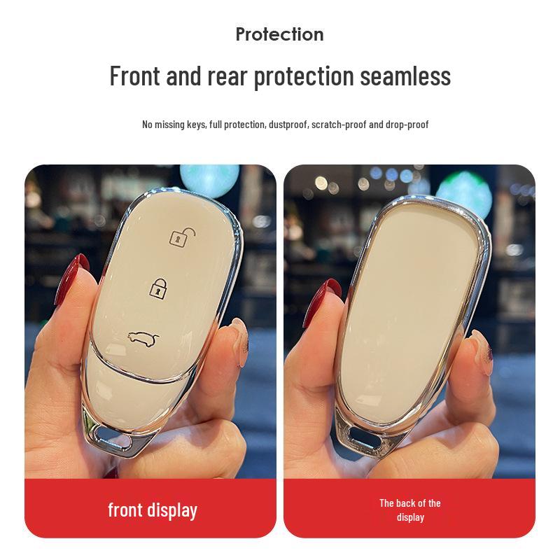 Ideale Autoschlüsselhülle für Frauen - Modell 2021: Niedliche Hülle mit Schnalle