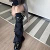 Y2k Cross Leg Warmers JK Trumpet Leg Covers Fashion Pile Up Socks  Women