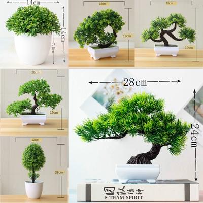 Neue Grüne Künstliche Pflanzen Bonsai Kleiner Baum Gras Blume Topf-Bonsai Halloween Hochzeit Weihnachtsfeier Heim-Büro-Dekor