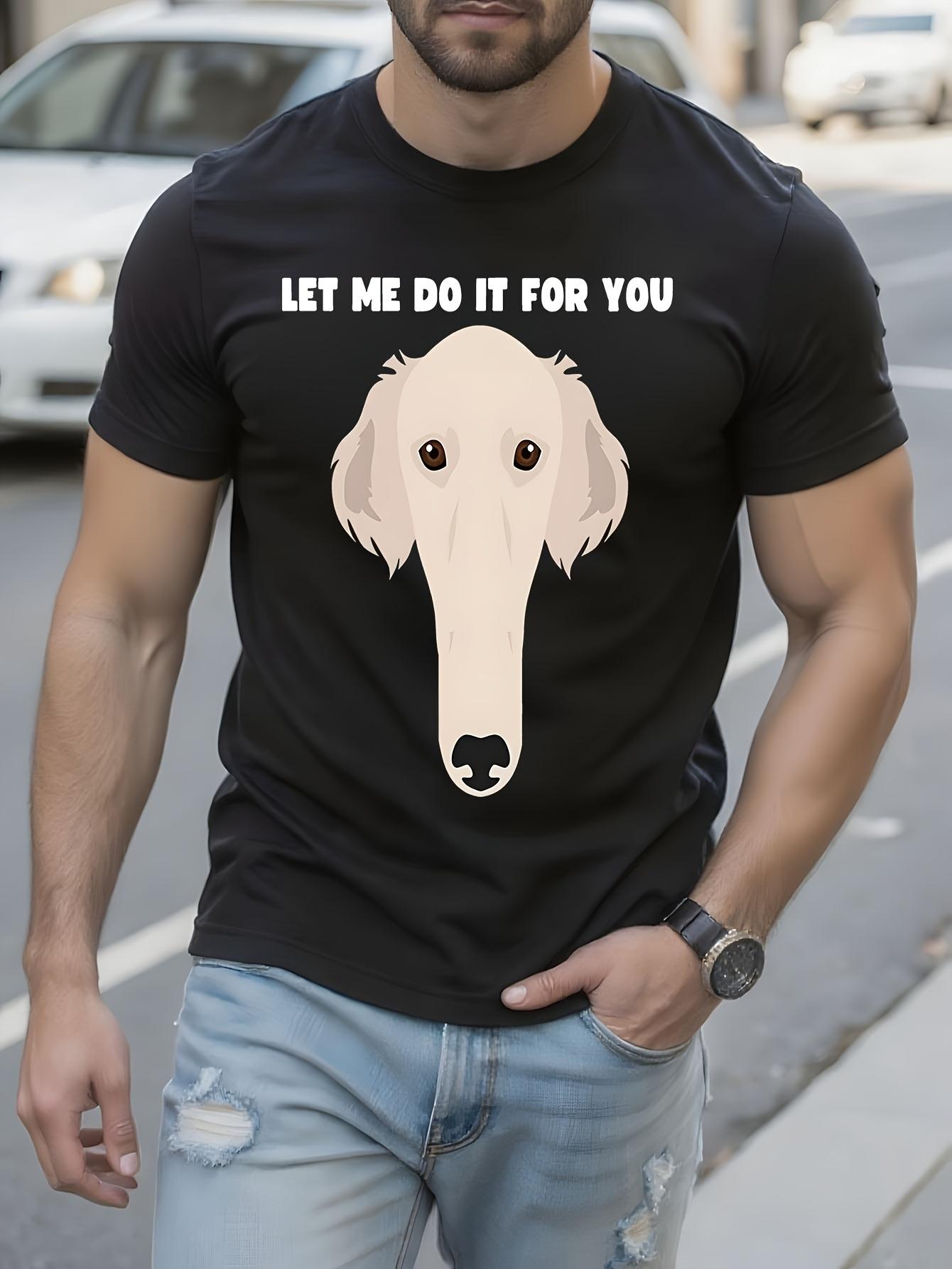 Funny Borzoi Dog Lover Tshirt Let Me Do It for You Sneep ... S