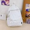 Schoolbag1011 New Backpack Student School Bag Japanese Simple Fashion Versatile Large Capacity Lightweight College Student Backpack