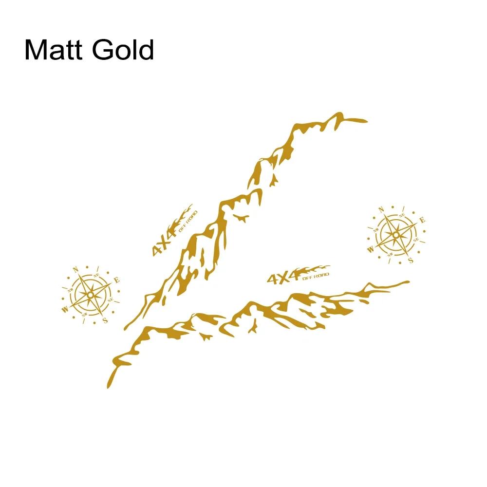 Pickup Side Stickers Graphics 4X4 Mountain Vinyl Decals For Ford F-150 Toyota Hilux Dodge RAM 1500 Isuzu Dmax GMC Sierra Canyon