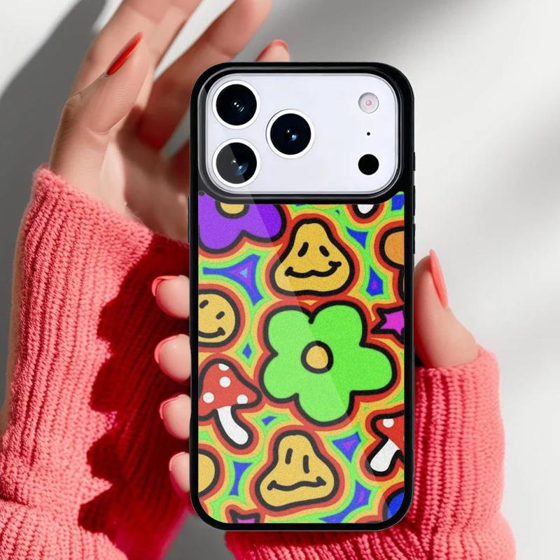 Magic Trippy Mushroom Psychedelic Phone Case for iPhone 17 16 15 14 13 Pro Max Back Cover for 12 11 Pro Coque