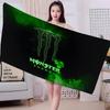 M-MonsterS LOGO Energy Microfiber Blanket Quick Drying Beach Towels Oversized Printing Super Absorbent Pool Towel Blanket