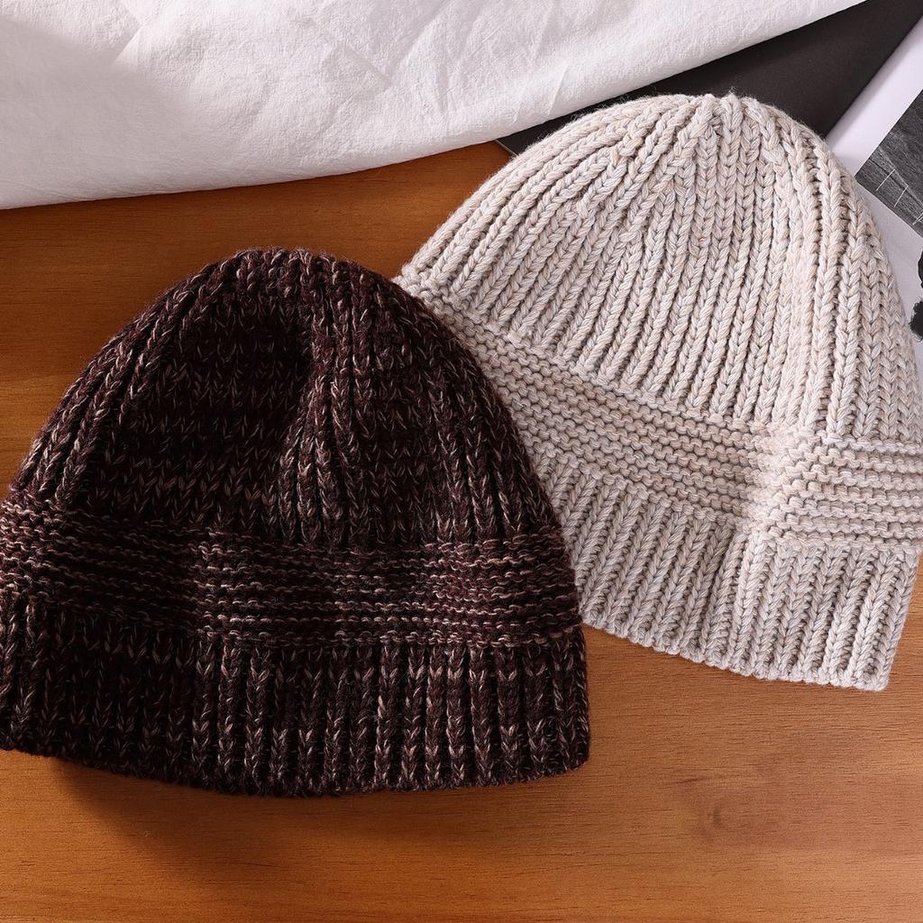 New Knitted Hats for Women In Autumn and Winter Korean Style Versatile Warm Ear Protecting Woolen Hats Face Enhancing Small Headscarves Cold Hats