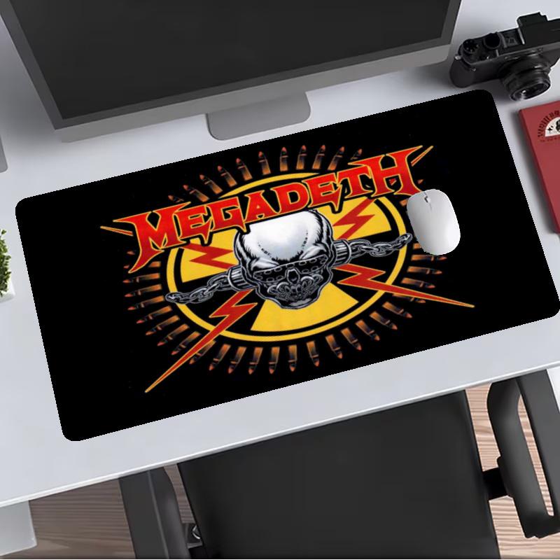 Megadeth Extended Gaming Mouse Pad with Stitched Edges NonSlip Rubber Base Waterproof Desk Mat for Computer Laptop Office Gaming