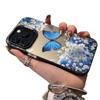Deep Blue Butterfly Phone Case for Apple iPhone 13, 14, 15 Pro Max, 16 Pro, 17