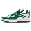 Li Ning Wave Pro Synthetic Leather, Leather Abrasion Resistant Breathable Low Top Skateboard Shoes Men's Green White AECS001-2