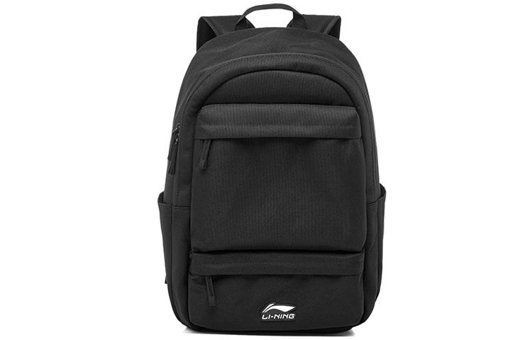 Li Ning Sports Life Collection Polyester Backpack Unisex Black ABST227-1