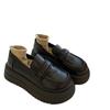 Slip-on Height-Increasing Loafers Spring and Autumn New All-Match Small Thick-Soled Muffin Leather Shoes Women's Single-Layer Shoes