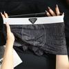 3pcs Summer Mesh Men's Underwear Ice Silk Flat Corner Pants Thin Breathable Four Corner Pants Boxer Brief