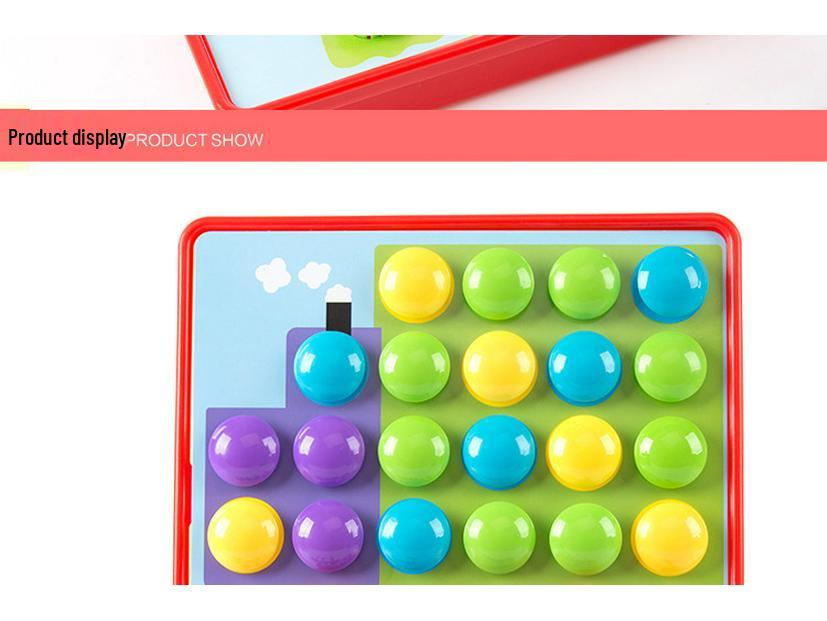 Children's Large Particle Button Art Board: Educational Hands-on Mushroom Nail Puzzle Toy for Kindergarten